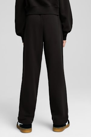 Wardrobe Essentials Relaxed Wide Leg Sweatpants Youth, PUMA Black, extralarge-GBR