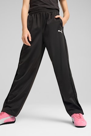 WARDROBE ESS Relaxed Popper Pants Youth, PUMA Black, extralarge-GBR