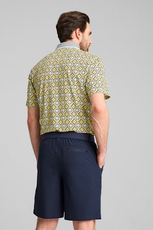 PUMA x PALM TREE CREW Tile Golf Polo Men, Red Fire-Sunny Yellow, extralarge-GBR