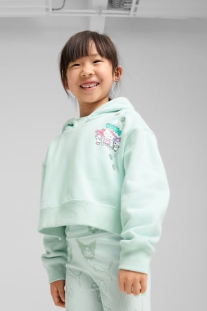 PUMA x HELLO KITTY AND FRIENDS Relaxed Graphic Fleece Hoodie Kids, Peaceful Blue, extralarge-GBR