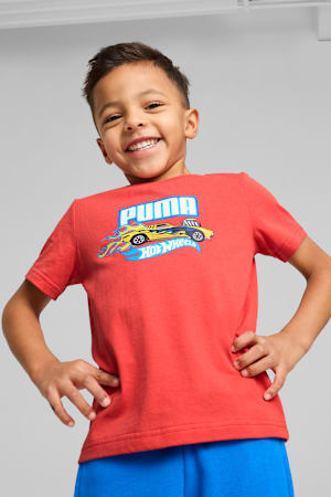PUMA x HOT WHEELS™ Graphic Tee Kids, Red Fire, extralarge-GBR