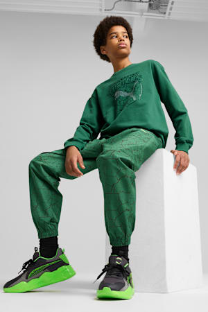 PUMA x TMNT Relaxed Woven Cargo Pants Youth, Vine, extralarge-GBR