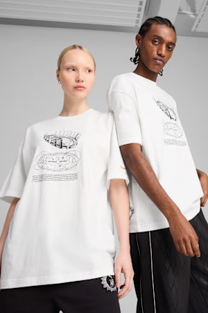 PUMA X HARRY POTTER Oversized Graphic Tee Unisex, PUMA White, extralarge-GBR