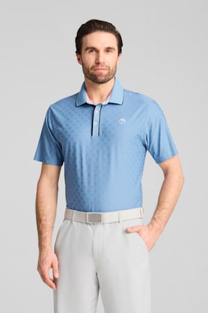 PUMA x ARNOLD PALMER Tipped Jacquard Golf Polo Men, Zen Blue, extralarge-GBR