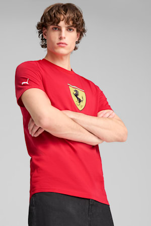 Scuderia Ferrari HP Race Coloured Big Shield Tee Men, Rosso Corsa, extralarge-GBR