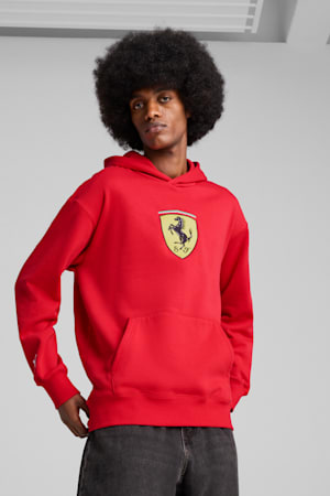 Scuderia Ferrari HP Race Big Shield Hoodie Men, Rosso Corsa, extralarge-GBR