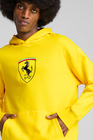 Scuderia Ferrari HP Race Big Shield Hoodie Men, Speed Yellow, extralarge-GBR