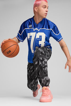 Dress Code Football-Inspired Basketball Jersey Men, Vivid Blue, extralarge-GBR