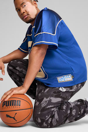 Dress Code Football-Inspired Basketball Jersey Men, Vivid Blue, extralarge-GBR