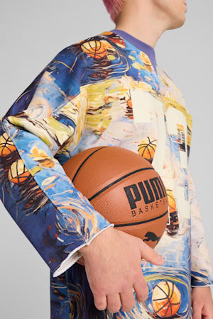 Dylan Exhibit Hockey-Inspired Basketball Sweater Men, Vivid Blue-AOP, extralarge-GBR