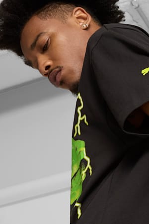 PUMA x LAMELO BALL LaFrancé Graphic Tee Men, PUMA Black, extralarge-GBR