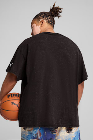 Dylan Exhibit Basketball Tee Men, PUMA Black, extralarge-GBR