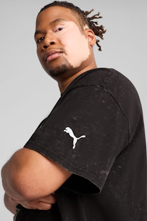 Dylan Exhibit Basketball Tee Men, PUMA Black, extralarge-GBR