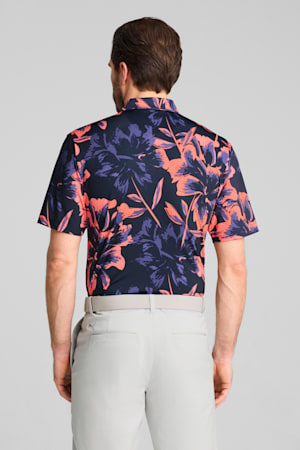 MATTR Broken Flower Golf Polo Men, Deep Navy-Peach Frost, extralarge-GBR
