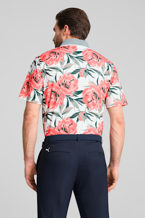 MATTR Beautiful Game Golf Polo Men, White Glow-Red Fire, extralarge-GBR