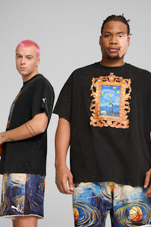Dylan Exhibit Basketball Tee Men, PUMA Black, extralarge-GBR