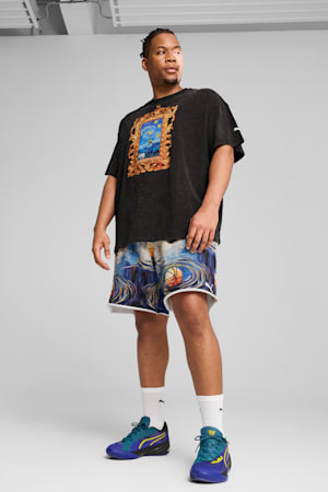 Dylan Exhibit Basketball Tee Men, PUMA Black, extralarge-GBR