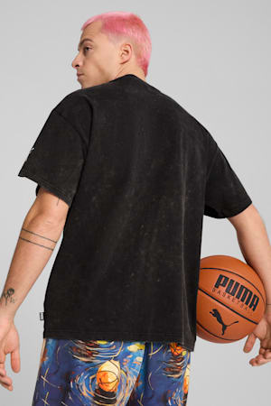 Dylan Exhibit Basketball Tee Men, PUMA Black, extralarge-GBR