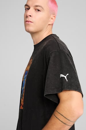 Dylan Exhibit Basketball Tee Men, PUMA Black, extralarge-GBR
