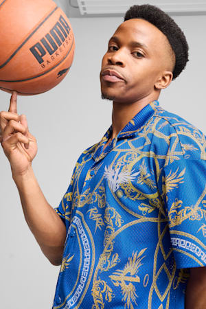 Melo Golden Basketball Shirt Men, PUMA Team Royal-AOP, extralarge-GBR