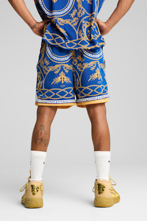 Golden Basketball Shorts Men, PUMA Team Royal-AOP, extralarge-GBR