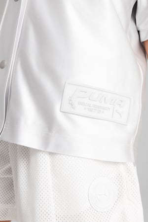 Jer-She Baseball-Inspired Jersey Women, Feather Gray, extralarge-GBR