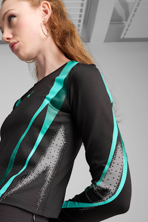 DARE TO Graphic Long Sleeve Tee Women, PUMA Black, extralarge-GBR
