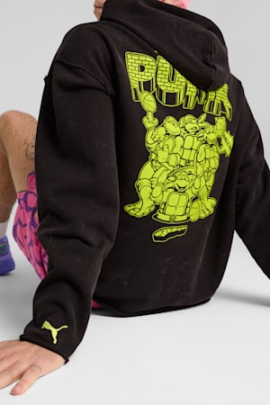 PUMA x TMNT Basketball Hoodie Men, PUMA Black, extralarge-GBR