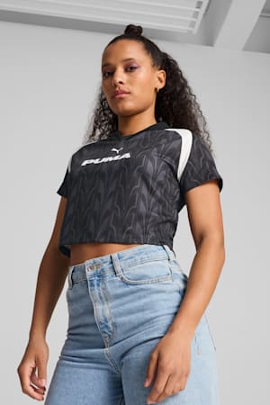 FOOTBALL JERSEY Baby Tee Women, PUMA Black, extralarge-GBR