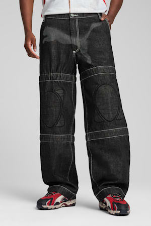 A$AP ROCKY x PUMA Knee Pad Pants Men, PUMA Black-Denim, extralarge-GBR