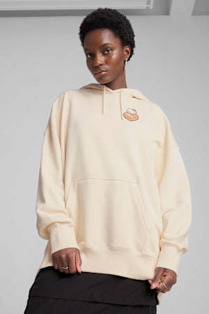 PUMA x HELLO KITTY AND FRIENDS Graphic Oversized Hoodie Women, Alpine Snow, extralarge-GBR