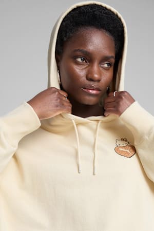 PUMA x HELLO KITTY AND FRIENDS Graphic Oversized Hoodie Women, Alpine Snow, extralarge-GBR