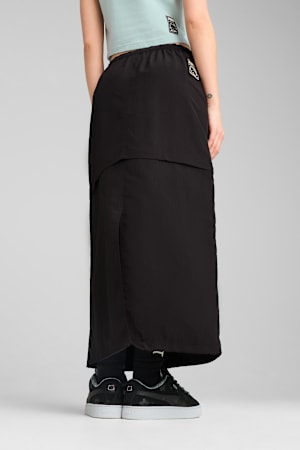 PUMA x HELLO KITTY AND FRIENDS Woven Maxi Skirt Women, PUMA Black, extralarge-GBR
