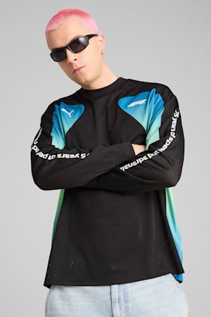 F1® Oversized Long Sleeve Tee Men, PUMA Black, extralarge-GBR