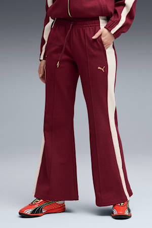 T7 Flared Pants Women, Ruby Shimmer, extralarge-GBR
