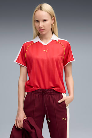 T7 Relaxed Football Jersey Women, For All Time Red, extralarge-GBR
