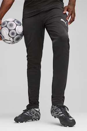 Individual Winterized Men's Football Pants, PUMA Black-Dark Coal, extralarge-GBR