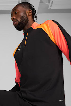 individualLIGA Quarter-Zip Top Men, PUMA Black-Heat Fire, extralarge-GBR