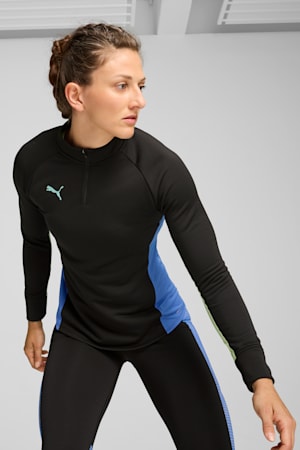 individualBLAZE Quarter-Zip Top Women, PUMA Black-Fizzy Apple, extralarge-GBR