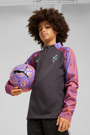 Neymar Jr Creativity Quarter-Zip Football Top Youth, Dark Coal-Soft Violet, extralarge-GBR