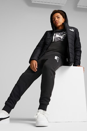 Essentials Padded Jacket Youth, Puma Black, extralarge-GBR