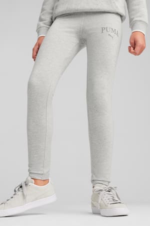 PUMA SQUAD Youth Leggings, Light Gray Heather, extralarge-GBR