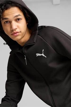 EVOSTRIPE Full-Zip Hoodie Men, PUMA Black, extralarge-GBR