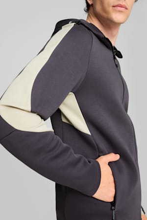 EVOSTRIPE Full-Zip Hoodie Men, Galactic Gray, extralarge-GBR