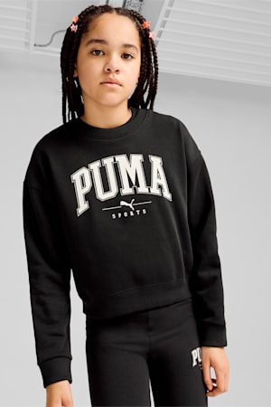 PUMA SQUAD Crew Sweat Youth, PUMA Black, extralarge-GBR