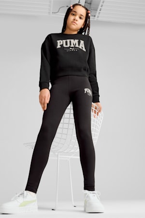 PUMA SQUAD Crew Sweat Youth, PUMA Black, extralarge-GBR