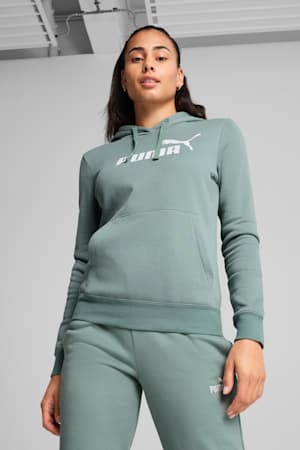 ESS No. 1 Logo Hoodie Women, Green Moon, extralarge-GBR