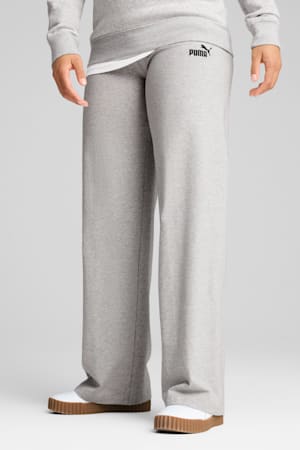 ESS Small No. 1 Logo High-Waist Straight Leggings Women, Light Gray Heather, extralarge-GBR