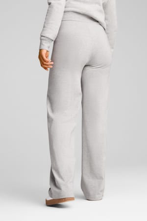 ESS Small No. 1 Logo High-Waist Straight Leggings Women, Light Gray Heather, extralarge-GBR