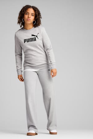 ESS Small No. 1 Logo High-Waist Straight Leggings Women, Light Gray Heather, extralarge-GBR